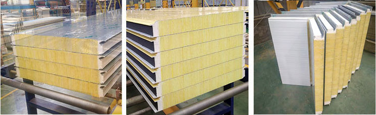 寶潤達(dá)A級防火聚氨酯封邊巖棉夾芯板