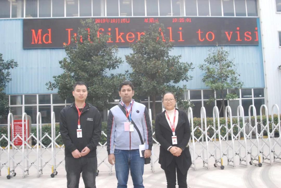 寶潤達(dá)制造蜚聲海外，孟加拉國客戶Ali先生來訪驗(yàn)貨